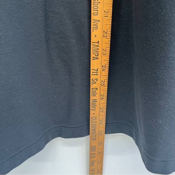 LL Bean Shirt Mens XXL Tall Black Long Sleeve Polo Pullover 1/4 Button Soft - Picture 7 of 7